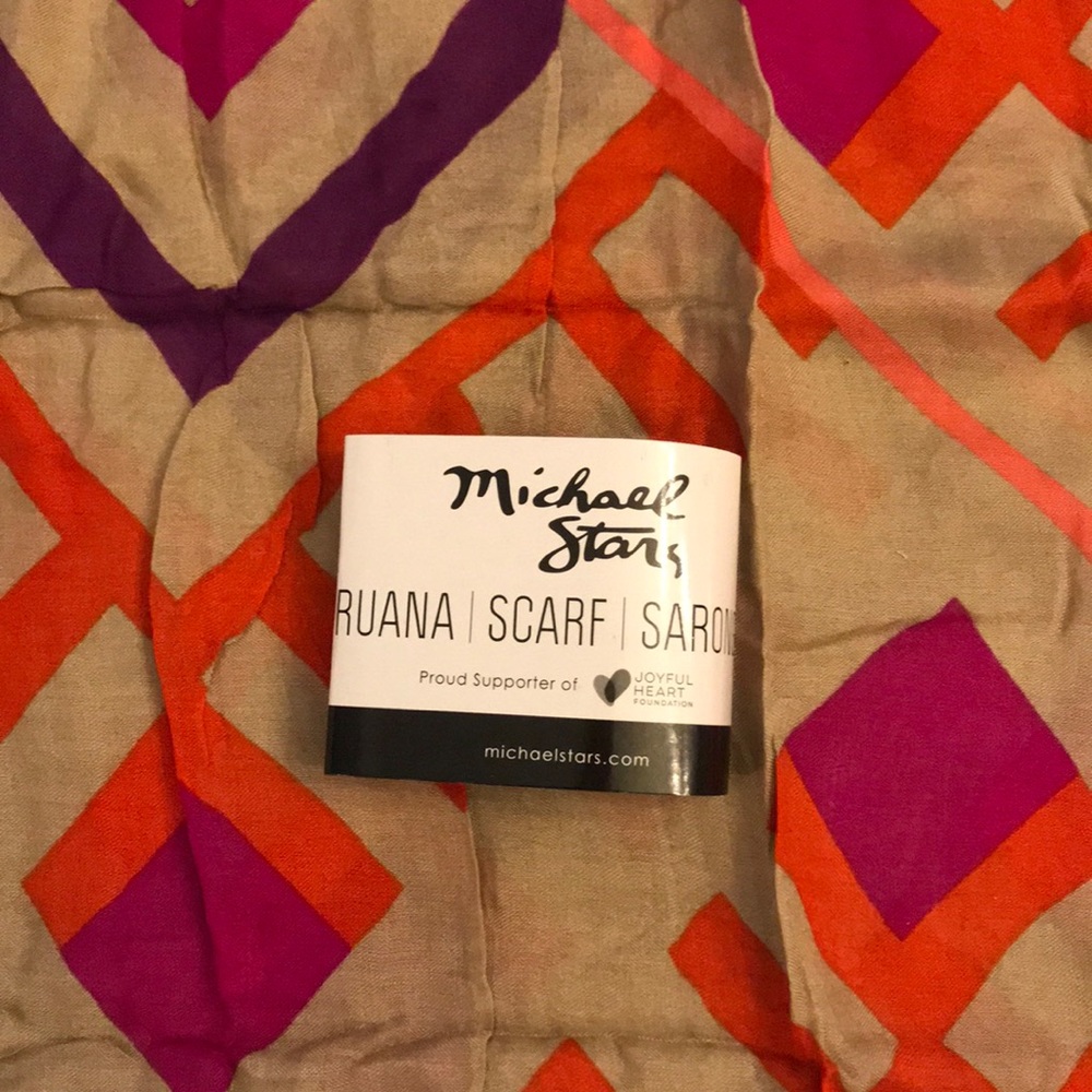 MICHAEL STARS Marrakech ruana scarf sarong